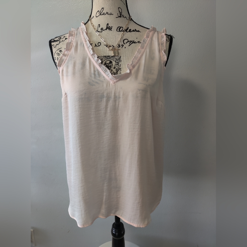 LC Lauren Conrad ruffle tank top small NWT